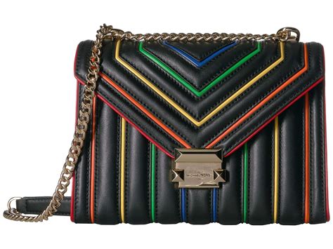 michael kors black rainbow bag|Michael Kors rainbow tote bag.